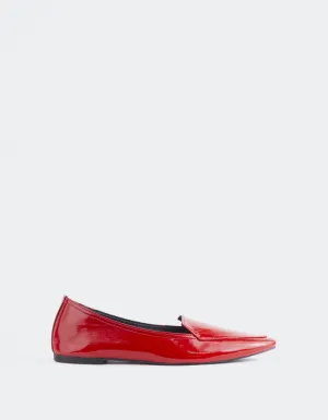 Winkle Red Patent Dress Loafers With Tassels