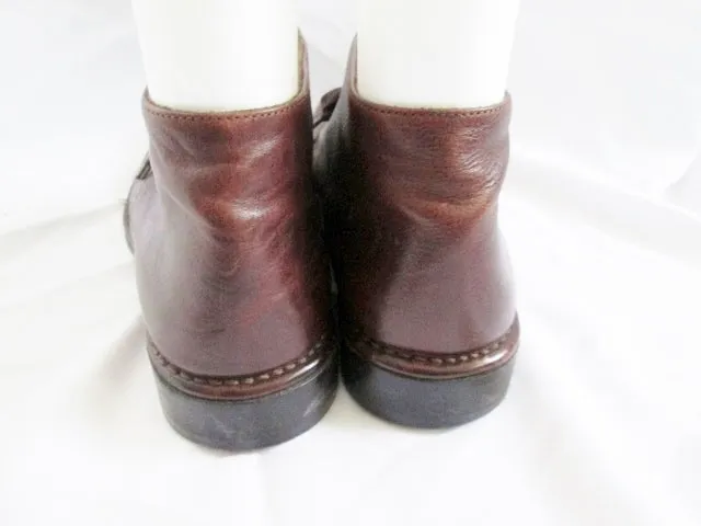 Mens JOHN VARVATOS DESERT BOOT Leather Chukka ANKLE Derby 11 Brown Loafer Feminine Loafers