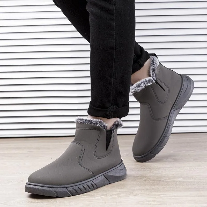 Winter Snow Boots Men Cutout Shoes Flat Shoes Near Me