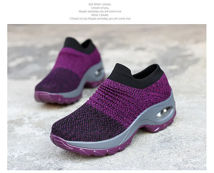Women Breathable Mesh Casual Shoes Comfortable Boots For Work