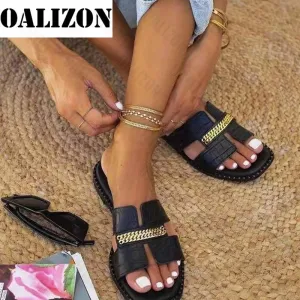 Faux Fur Platform Slippers Women Flat Flip Flops Sandal