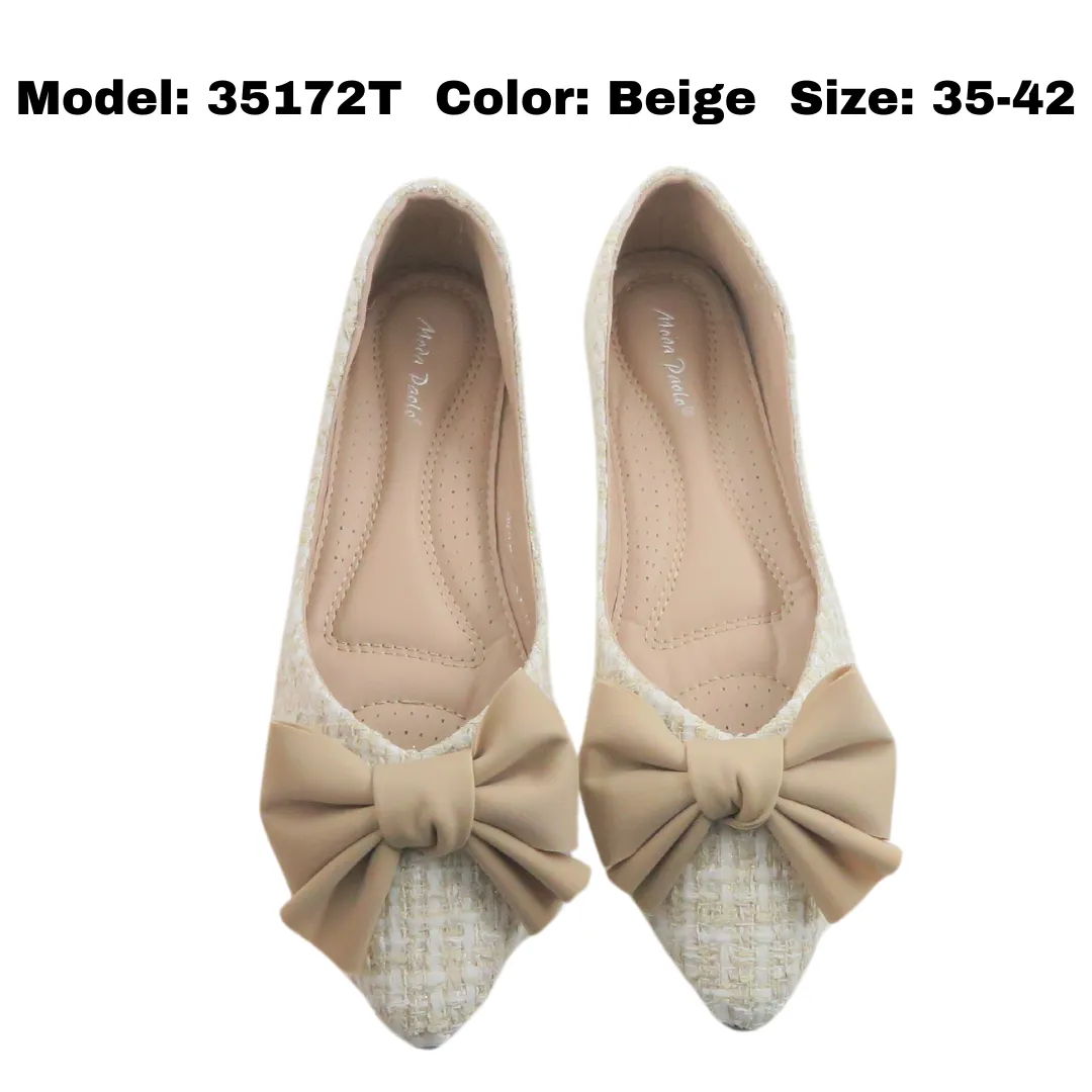 Women Flat Shoes Cover Toe (35172T) Best Walking Tennis Shoes Flat Feet