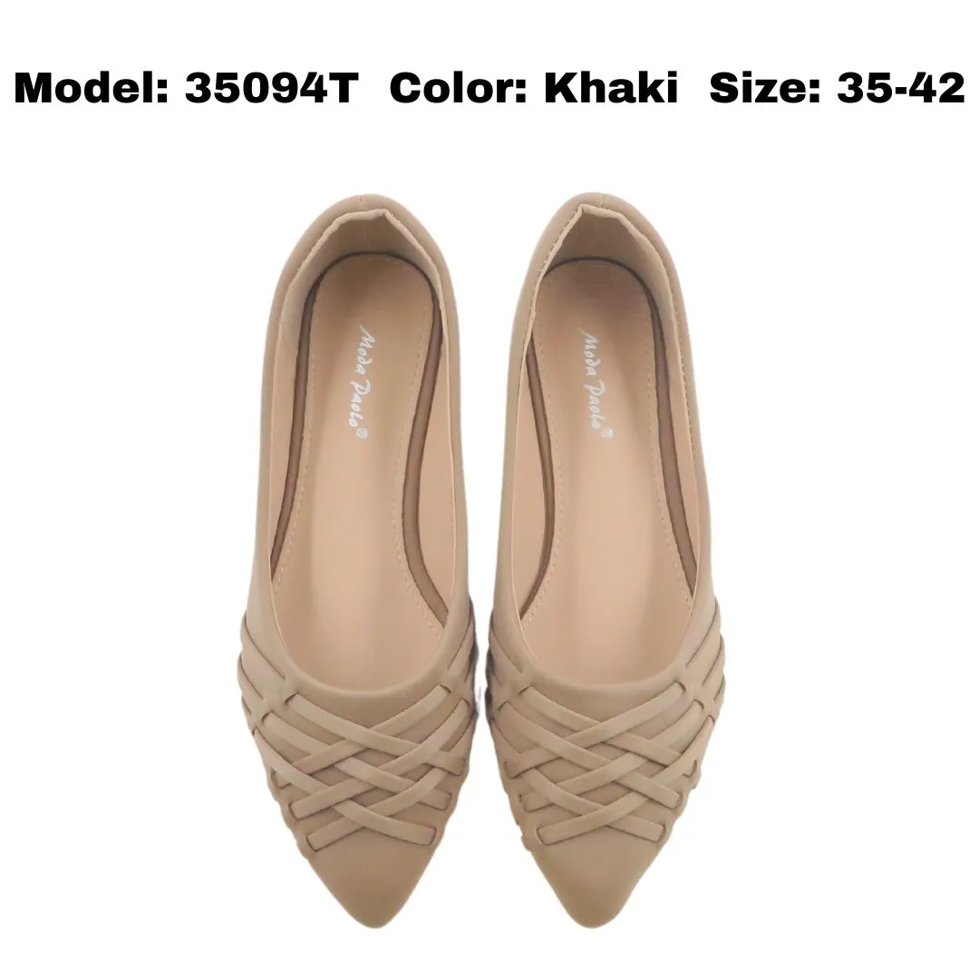 Jelly Shoes Ballet Flats Women Flat Shoes Pointed Toe (35094T)