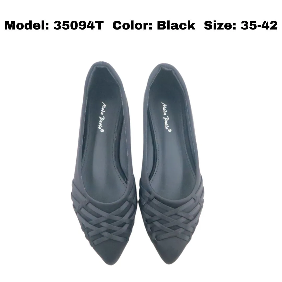 Classy Flat Shoes Women Flat Shoes Pointed Toe (35094T)