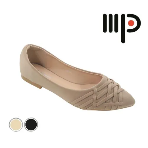 Women Flat Shoes Pointed Toe (35094T) Flat Canvas Slip On Shoes