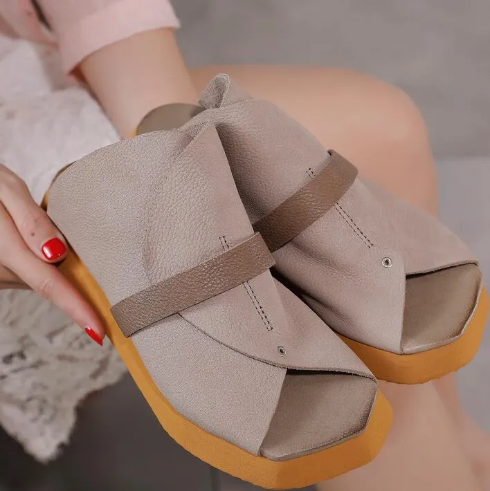 Canvas Sandals women leather shoes sandals