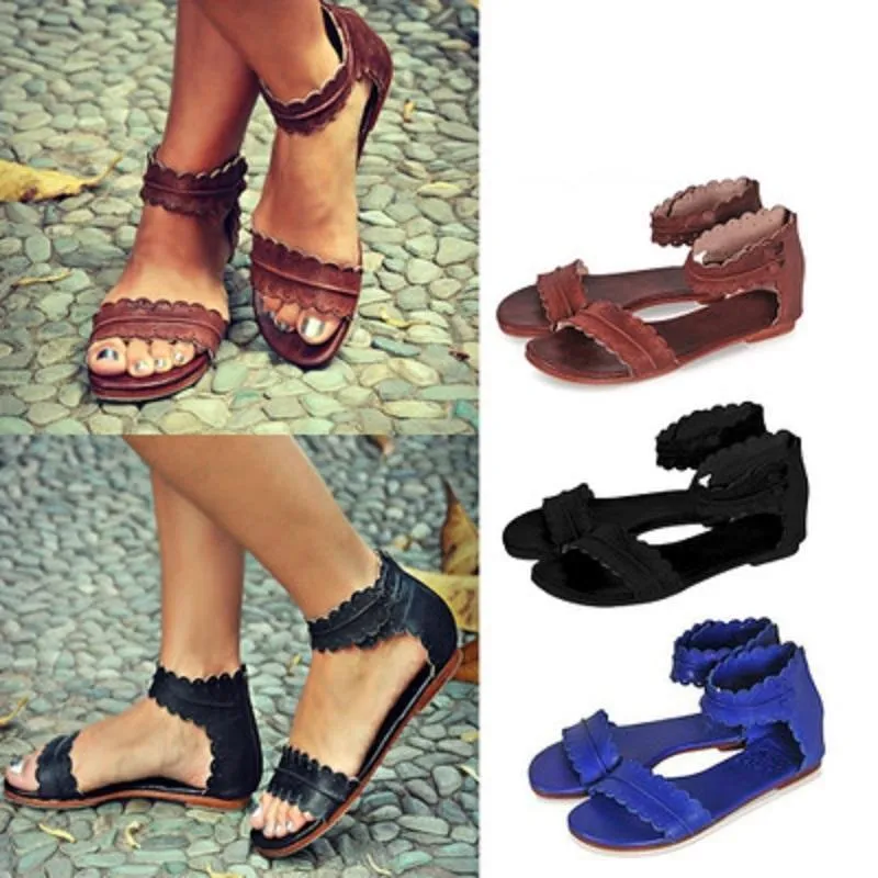 Women Sandals Fashion Flat Roman Shoes Flats Running Shoes