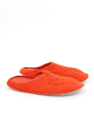 Summer House Slippers Women's Fleece Slippers,Dark Orange