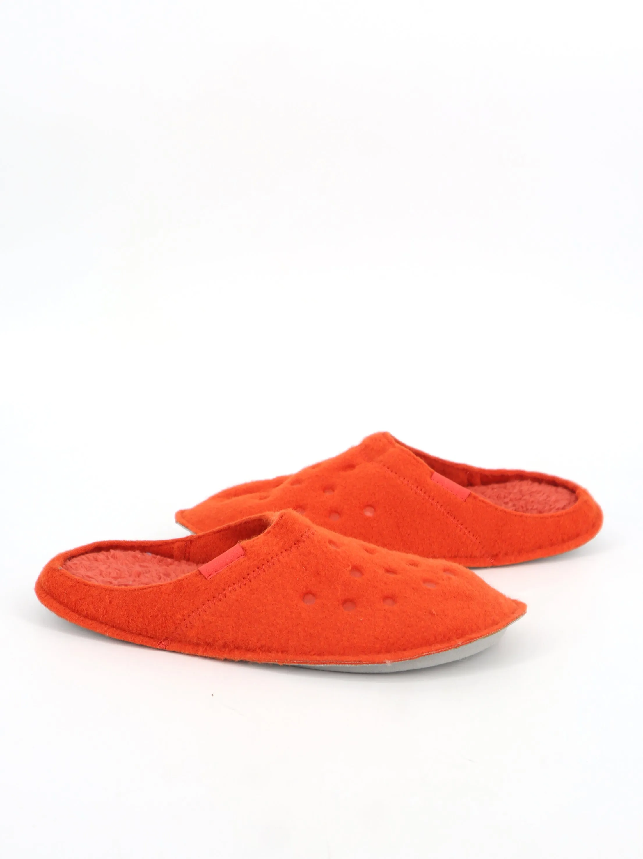Snakeskin Slippers Women's Fleece Slippers,Dark Orange