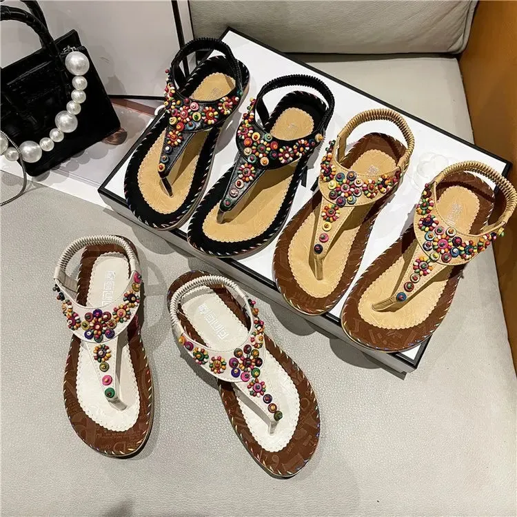 Bulldog Flip Flops Women's Sandals Summer 2024 Luxury Casual Barefoot Flip Flops For Women Comfortable Flats Outdoor Fashion Ladies Shoes Footwear