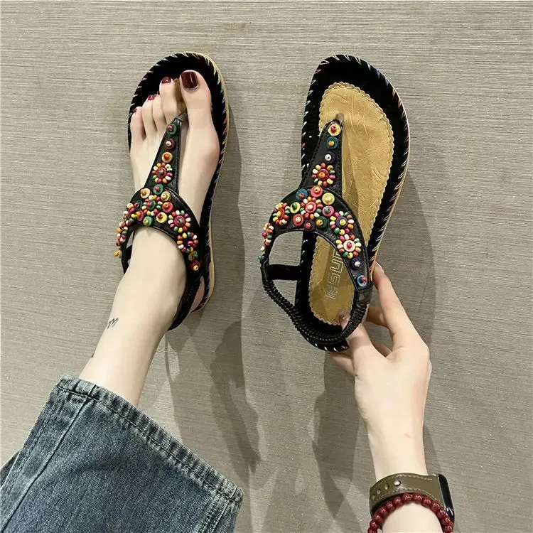 Flip-flops You Can Wear All Day Pain-free Women's Sandals Summer 2024 Luxury Casual Barefoot Flip Flops For Women Comfortable Flats Outdoor Fashion Ladies Shoes Footwear
