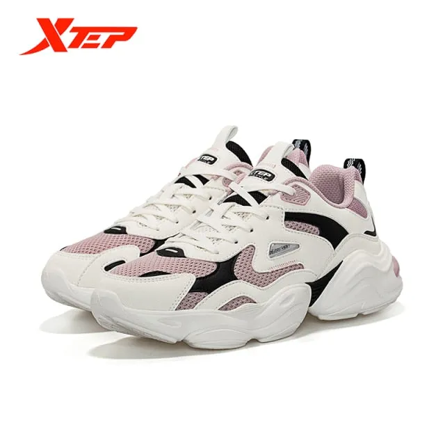 Xtep Women's Shoes Sports New Spring Authentic Thick-Soled Fashion Shoes Lebron James Sneakers