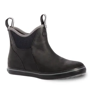 Slip-on Mule Shoe XTRATUF Women's Leather Ankle Deck Boots- Black