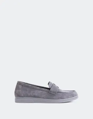 Yasmin Grey Suede Sam Edelman Mule Loafers