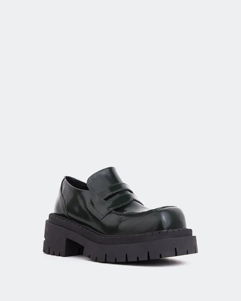 Black Pants Brown Loafers Zolian Green Leather