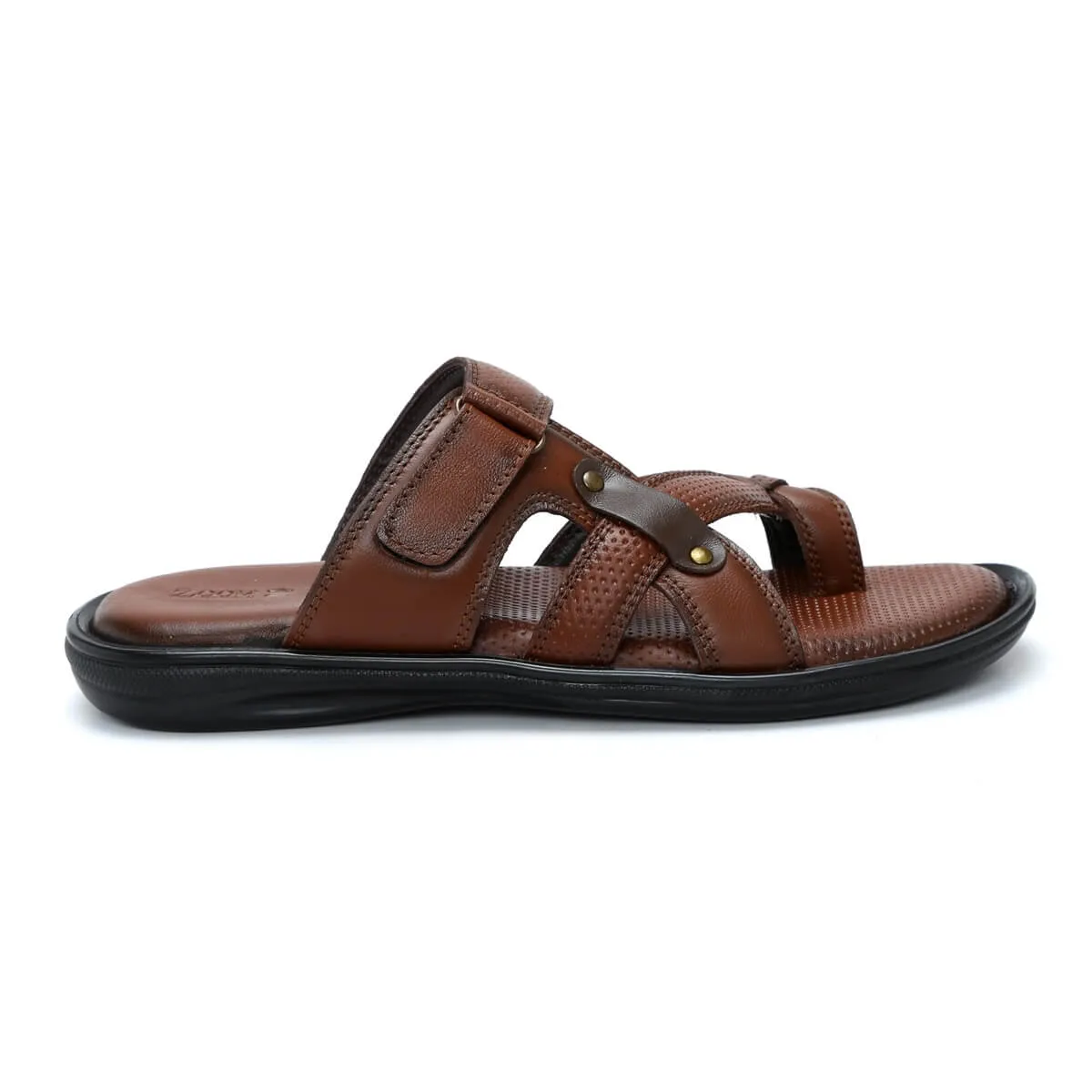 Zoom Shoes Casual Leather Slingback Sandals For Men C-30 Mexican Huarache Sandals