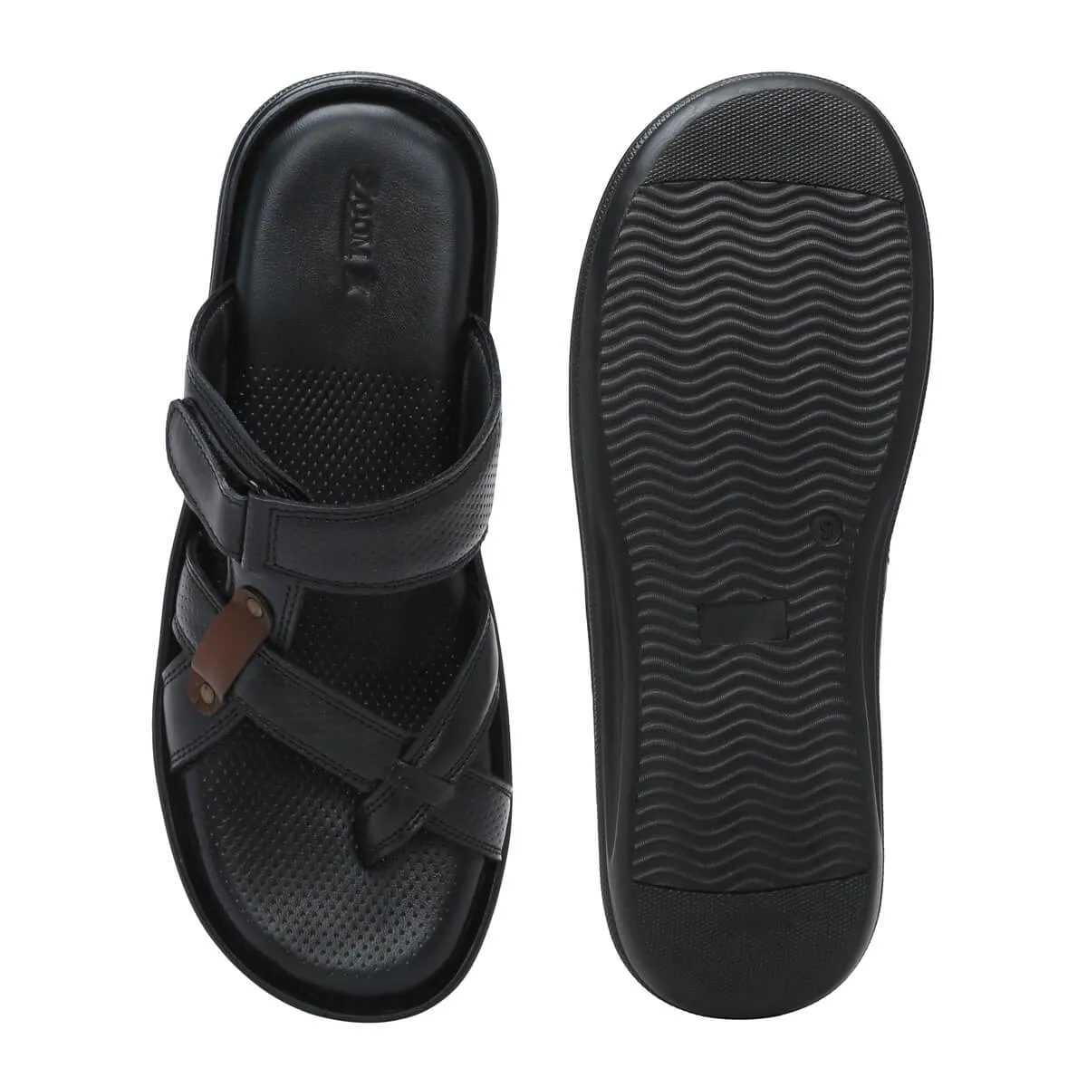 Zoom Shoes Casual Leather Slingback Sandals For Men C-30 Kolhapuri Sandals